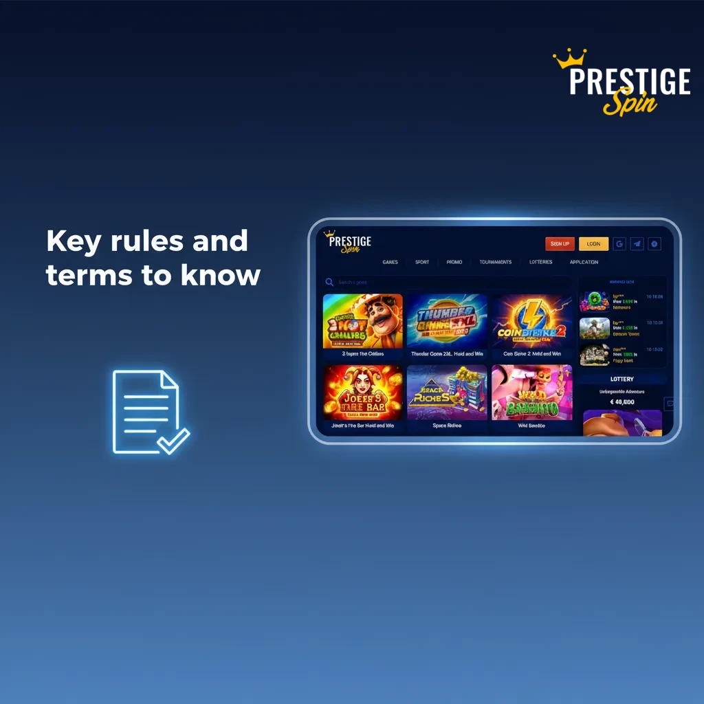 Infographic of betting rules: read T&Cs, 18+ verification, one account, bonus terms, same payment method, no abuse.