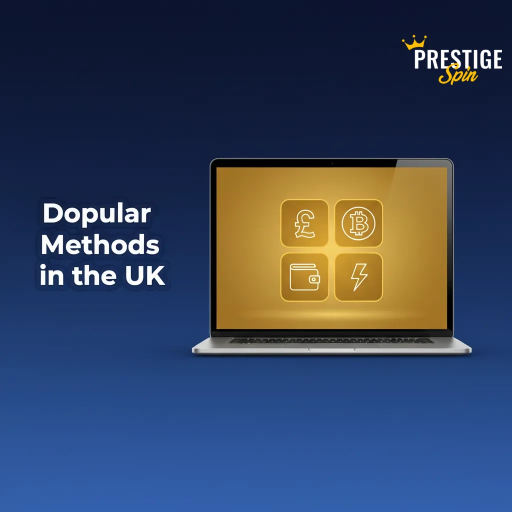 Graphic showing popular UK deposit methods: Visa Debit, Mastercard Debit, and USDT (ERC-20), with instant, secure funding
